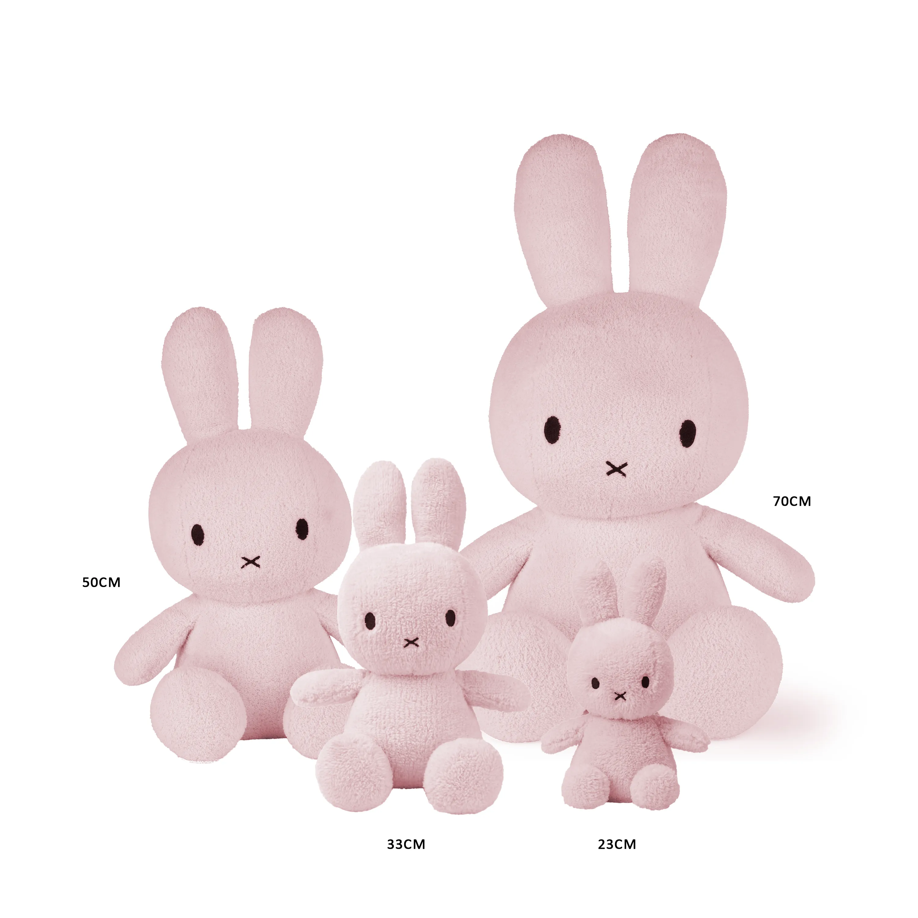 Miffy Sitting Terry Light Pink - 23 cm