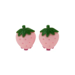 Milk x Soda Earrings | Fizzy Fruit Strawberry Baby Pink