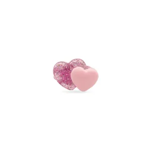 Milk x Soda Ring | Kawaii Double Heart Baby Pink