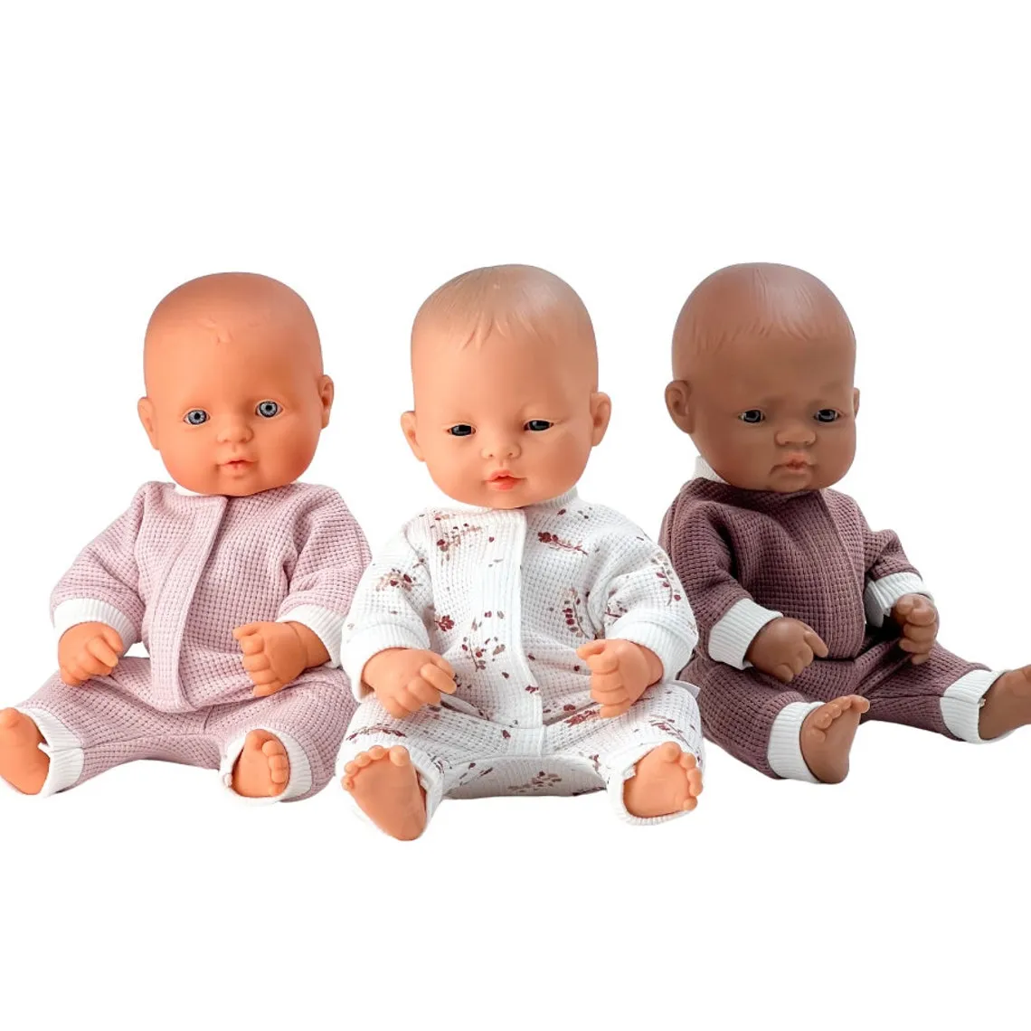 Miniland Doll Clothing 32cm | Romper Pyjamas | Dusty Purple