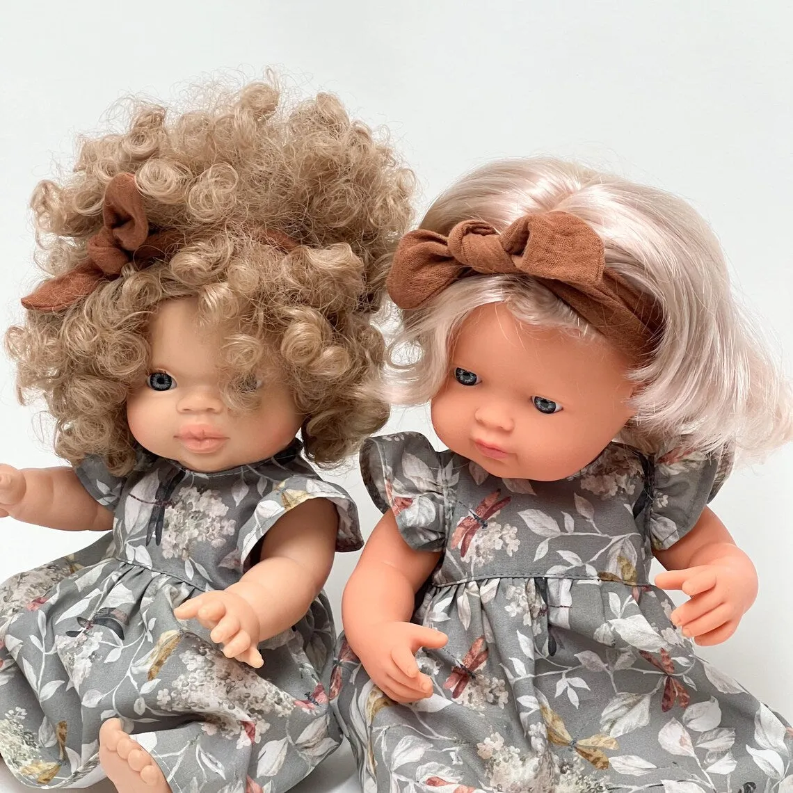 Miniland Doll Clothing 38cm | Dress   Headband | Dragonfly