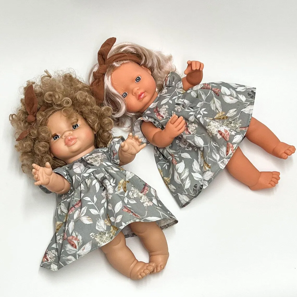 Miniland Doll Clothing 38cm | Dress   Headband | Dragonfly
