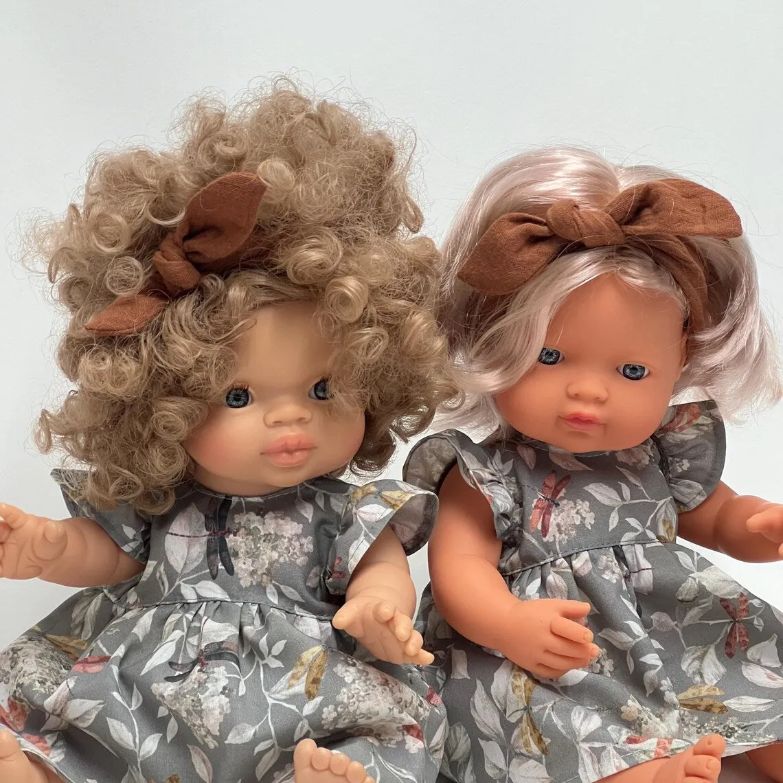 Miniland Doll Clothing 38cm | Dress   Headband | Dragonfly