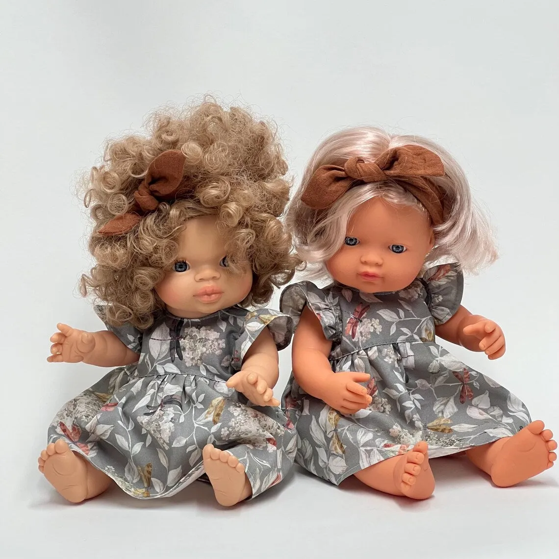 Miniland Doll Clothing 38cm | Dress   Headband | Dragonfly
