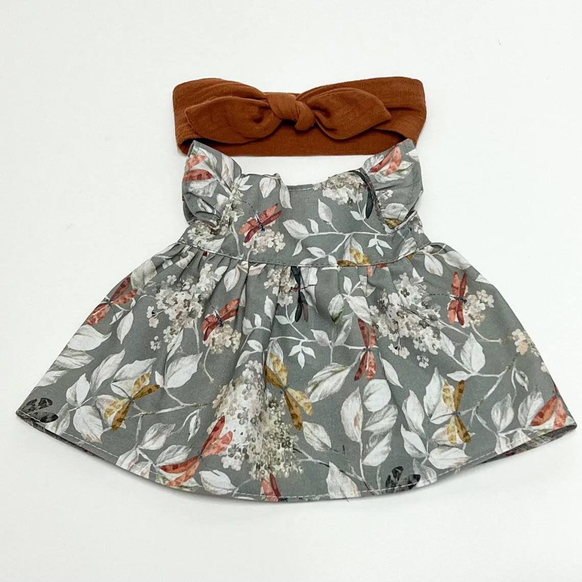 Miniland Doll Clothing 38cm | Dress   Headband | Dragonfly