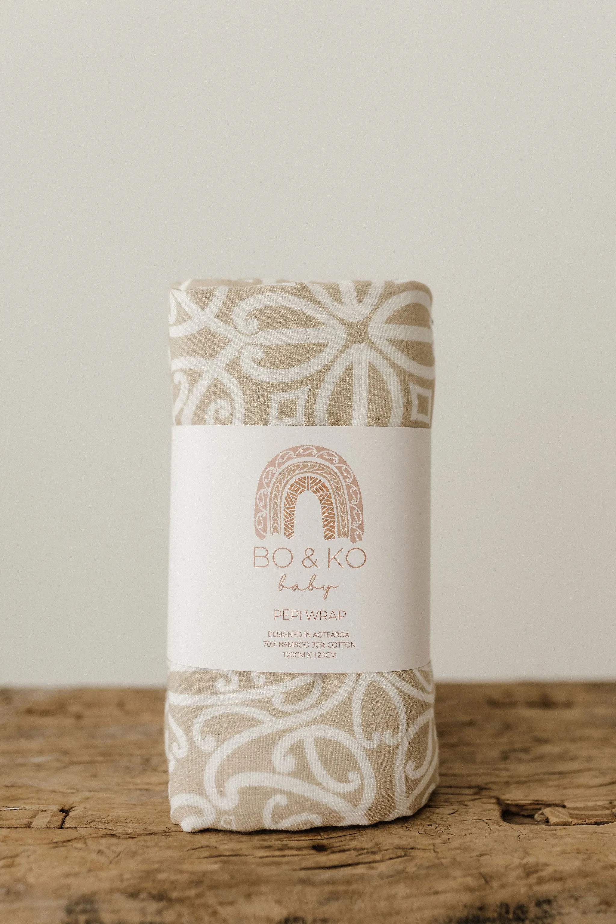 Māori Pēpi Wrap | Beige