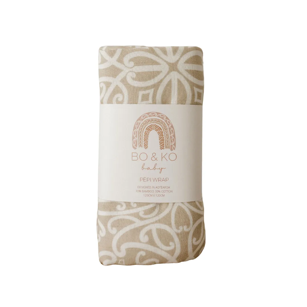 Māori Pēpi Wrap | Beige