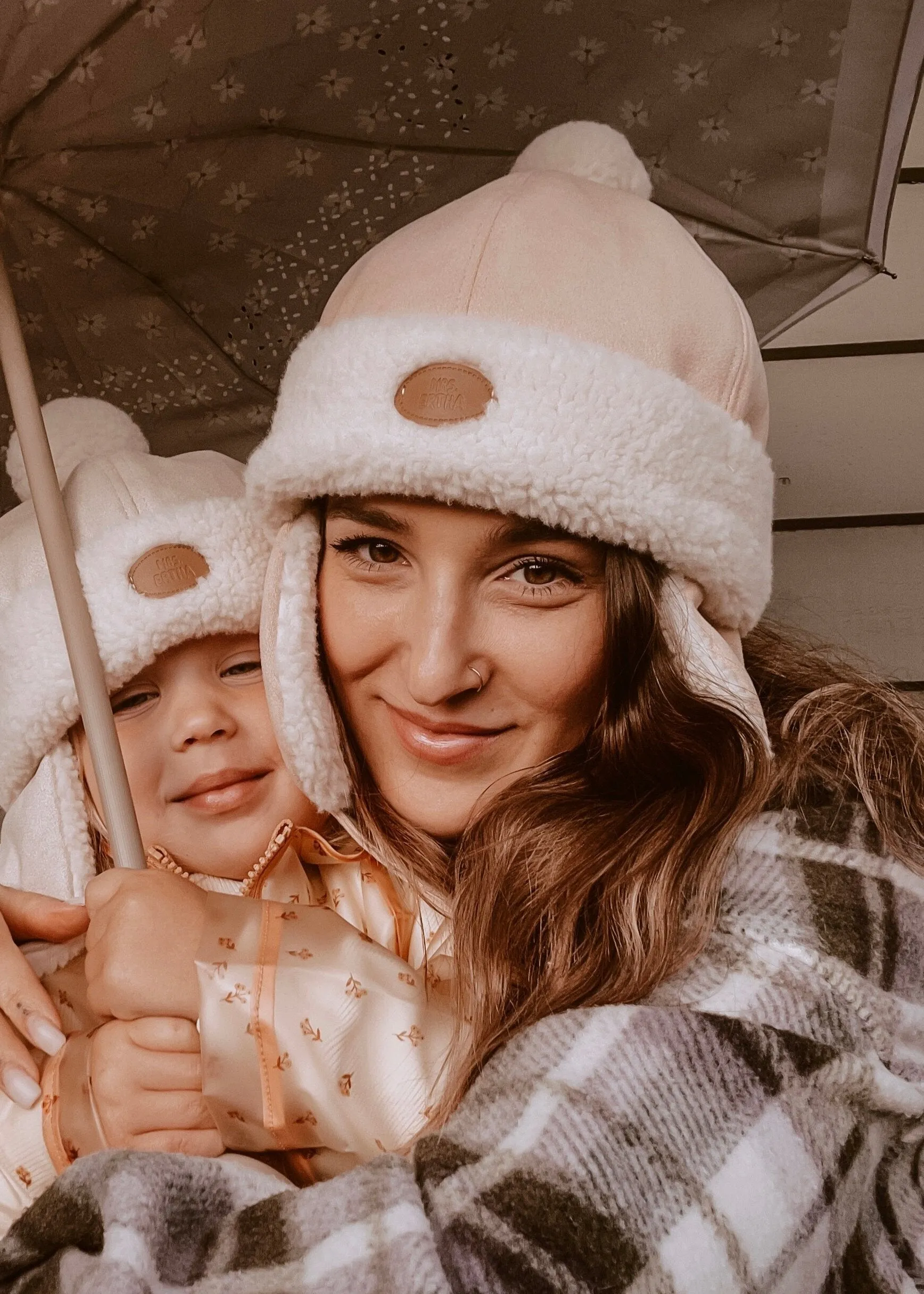 Mrs Ertha Aviator Hat | Blush 3-6Y