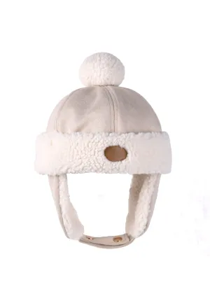 Mrs Ertha Aviator Hat | Ivory 3-6Y