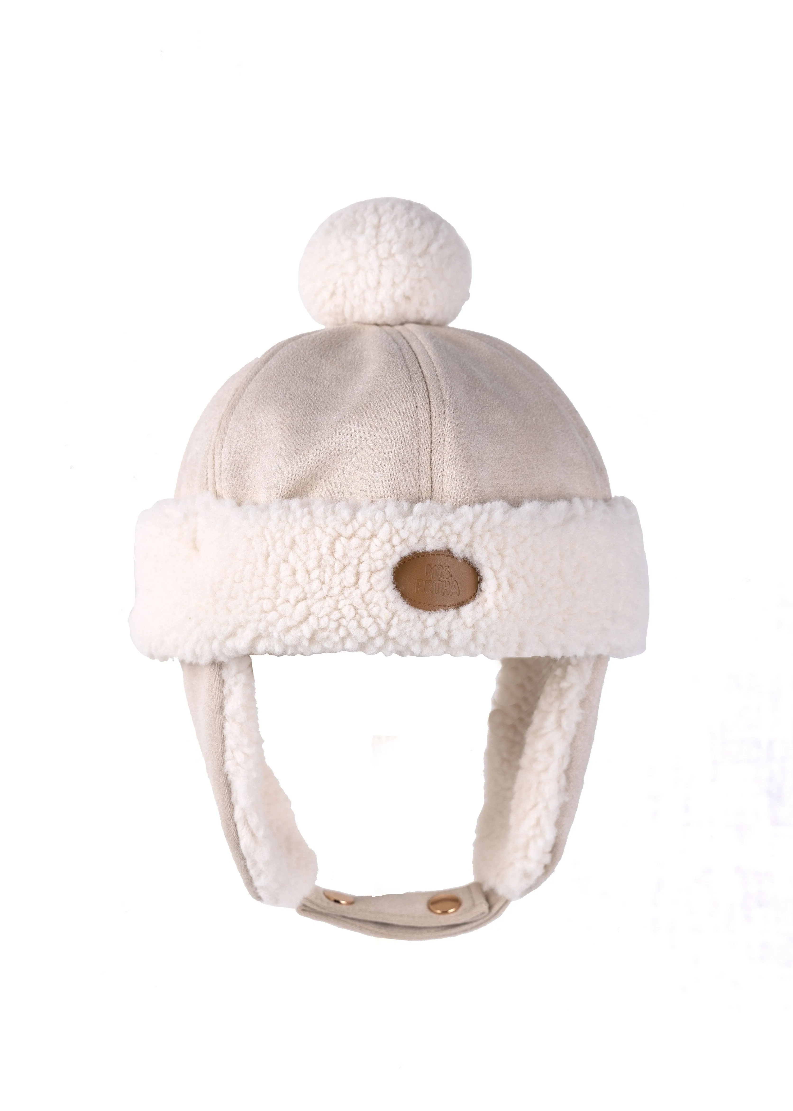 Mrs Ertha Aviator Hat | Ivory 3-6Y