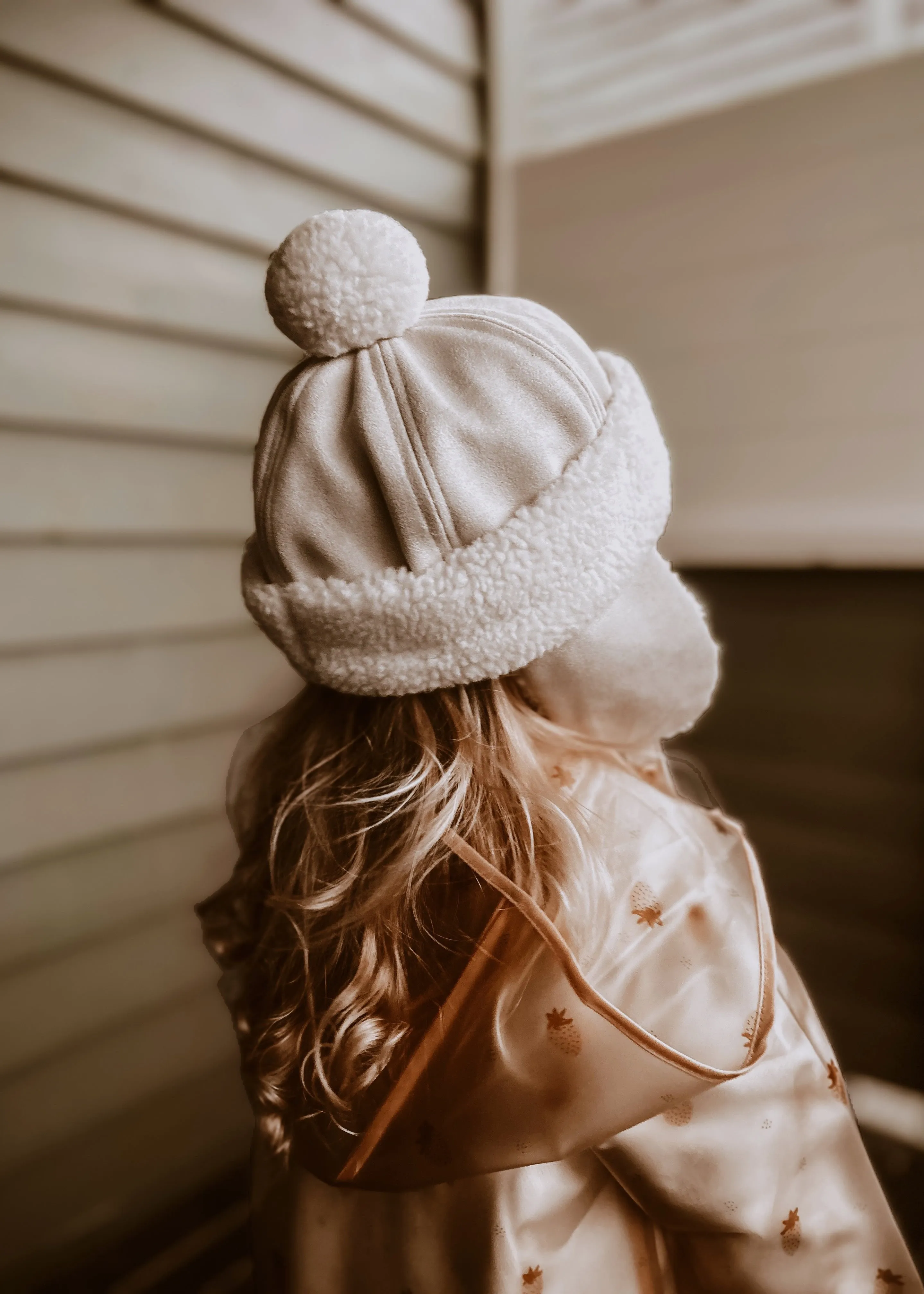 Mrs Ertha Aviator Hat | Ivory 3-6Y