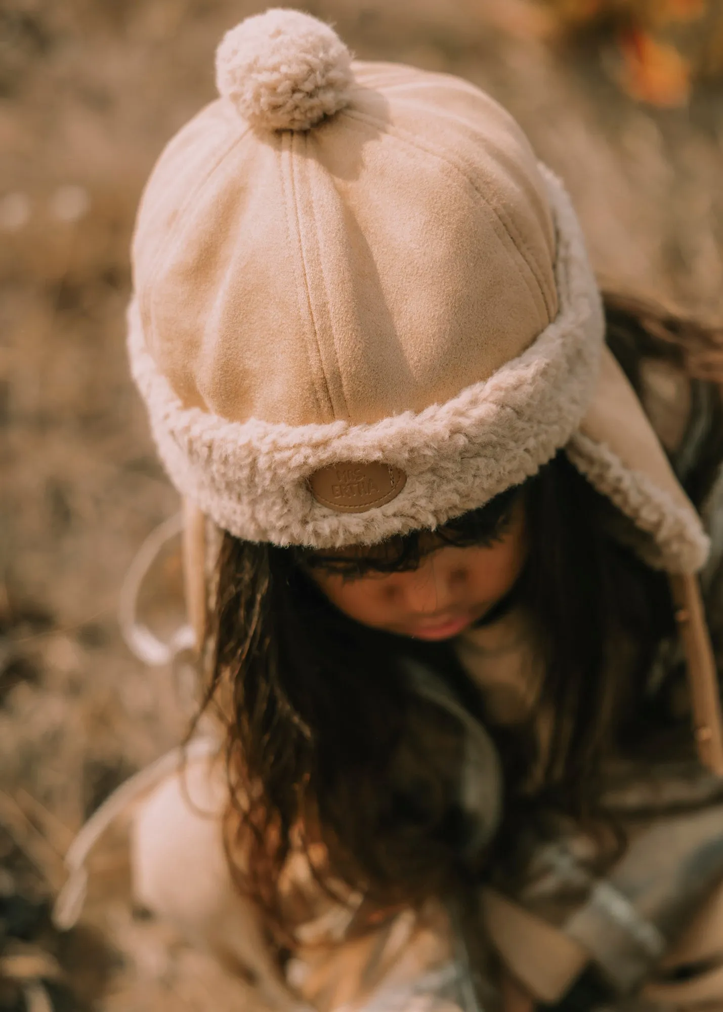 Mrs Ertha Aviator Hat | Peanut 3-6Y