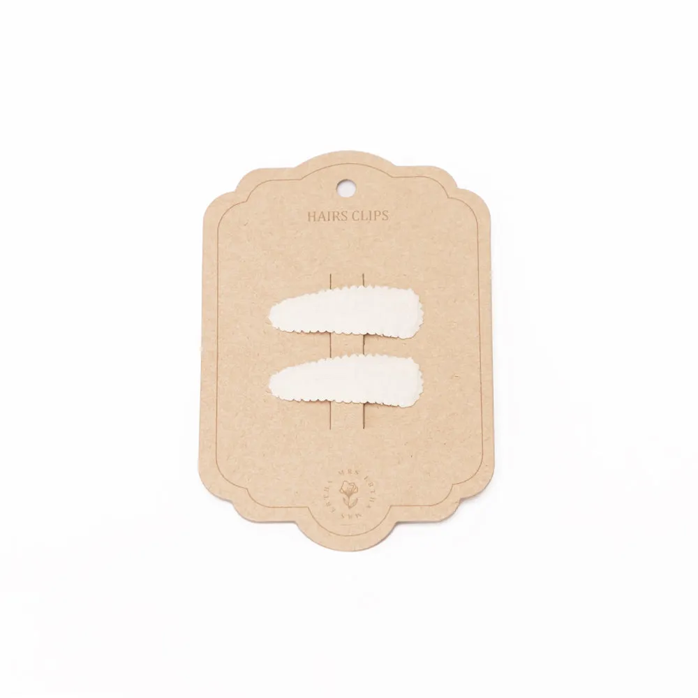 Mrs Ertha Hair Clips | Vanilla