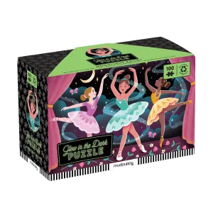 Mud Puppy 100 Piece GLOW Puzzle | Moonlight Ballet