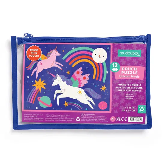 Mud Puppy 12pc Pouch Puzzle | Unicorn Magic