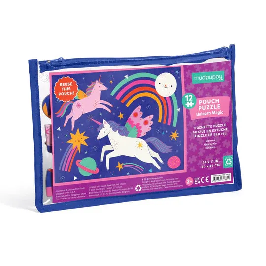 Mud Puppy 12pc Pouch Puzzle | Unicorn Magic