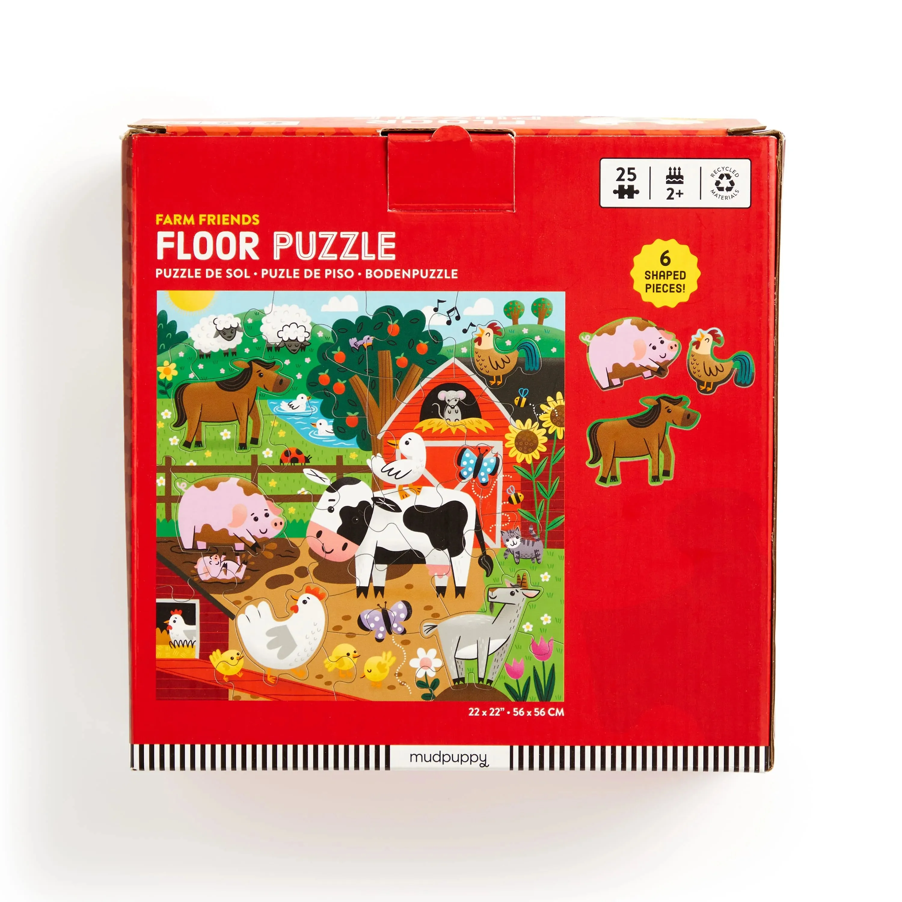 Mud Puppy 25pc FLOOR Puzzle | Farm Friends