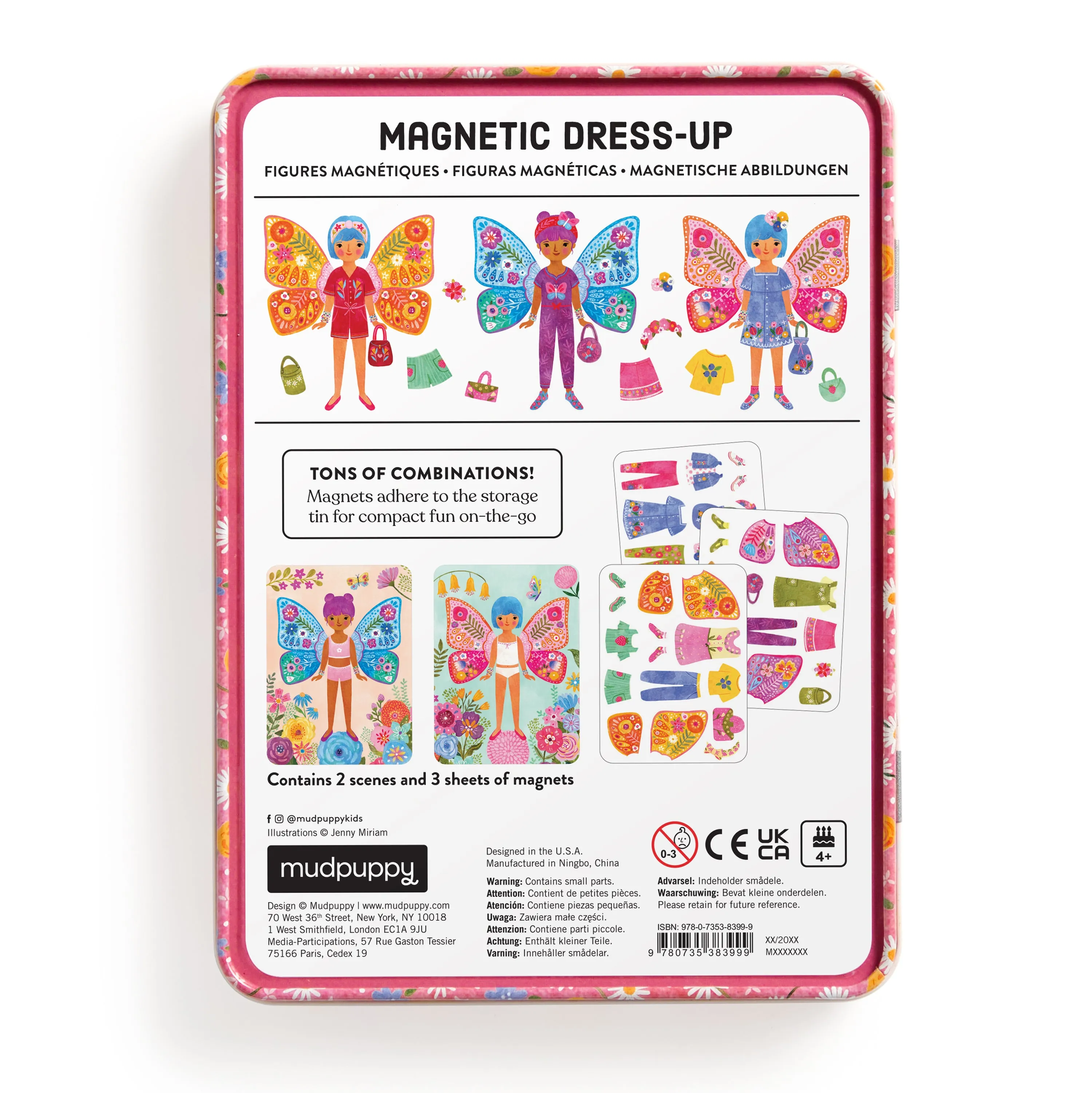 Mud Puppy Magnetic Dress-up | Butterfly Bliss