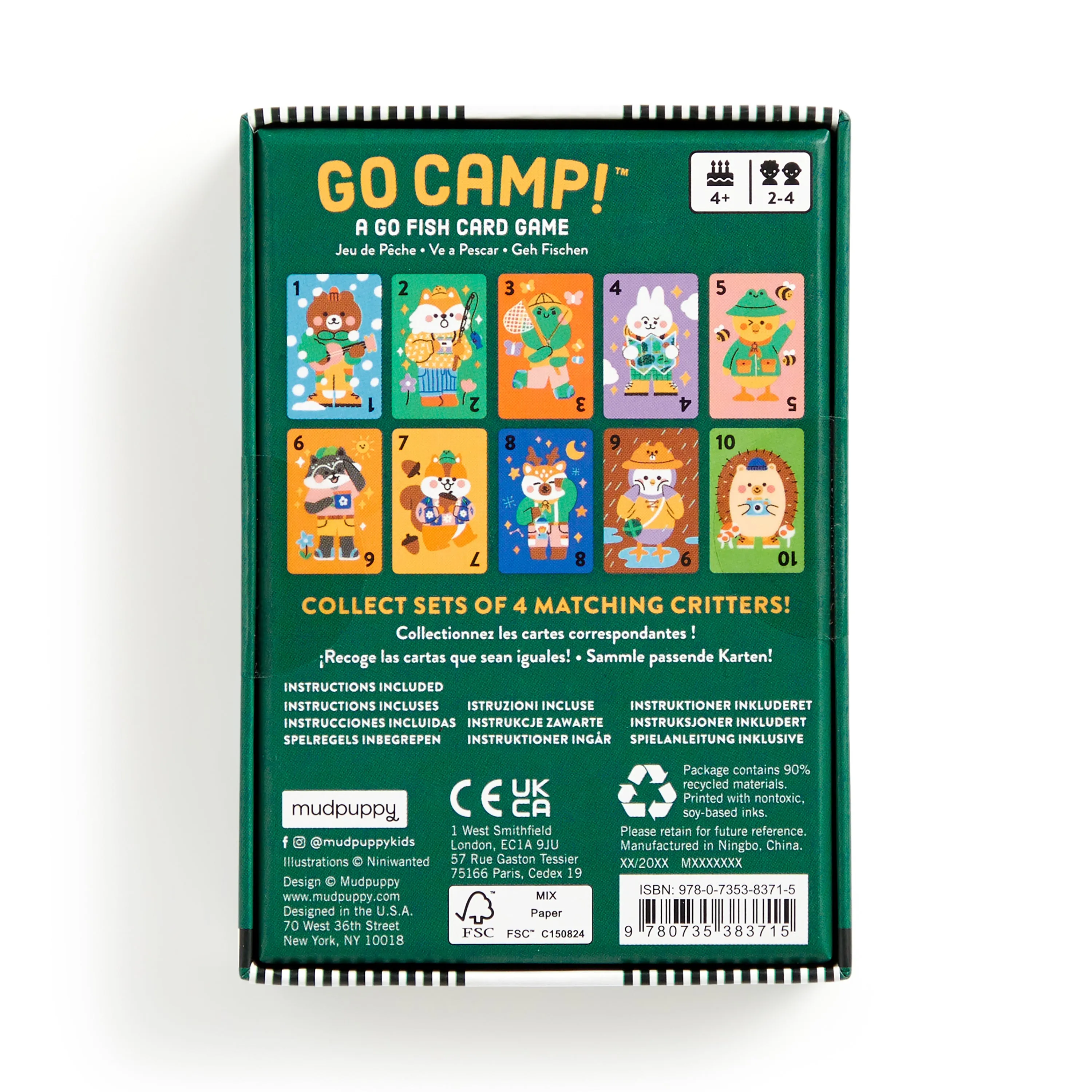 Mud Puppy Playing Cards | Go Camp!