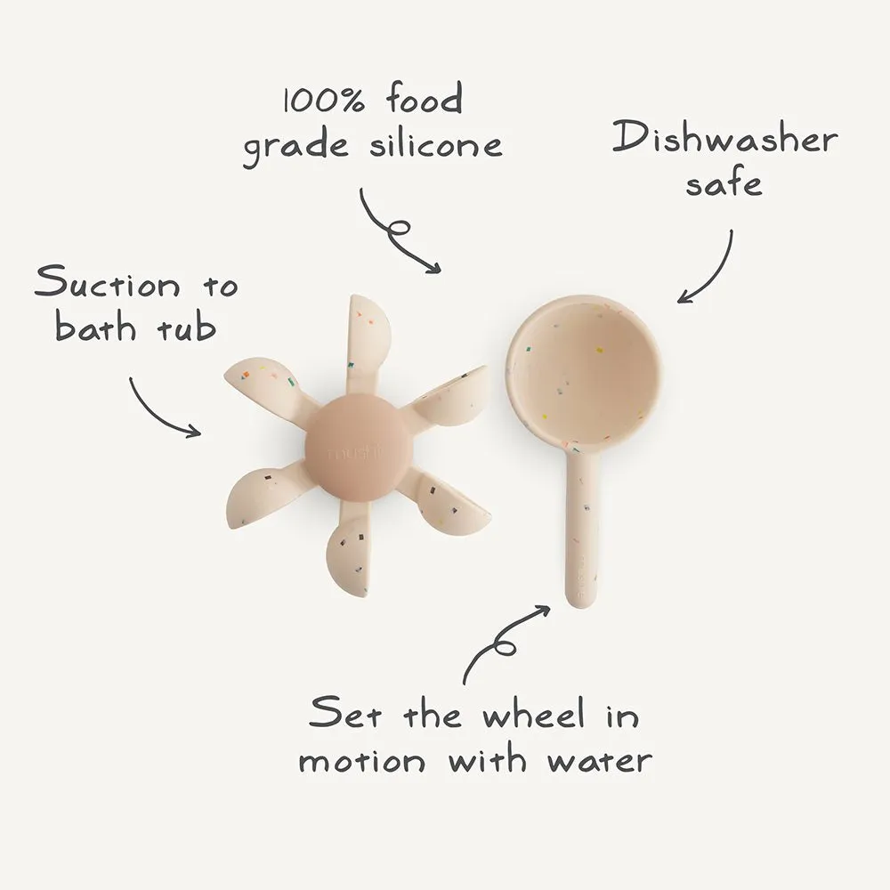 Mushie Bath Play Set | Water Wheel
