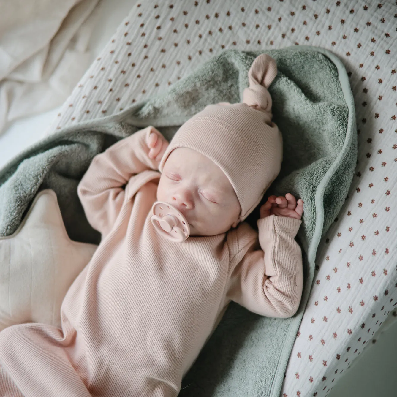 Mushie Changing Pad Cover | Bloom