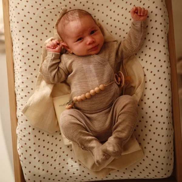 Mushie Changing Pad Cover | Bloom