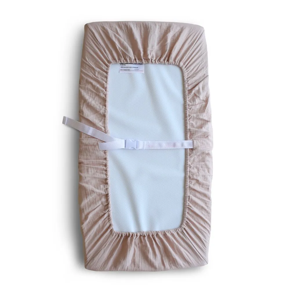 Mushie Changing Pad Cover | Blush