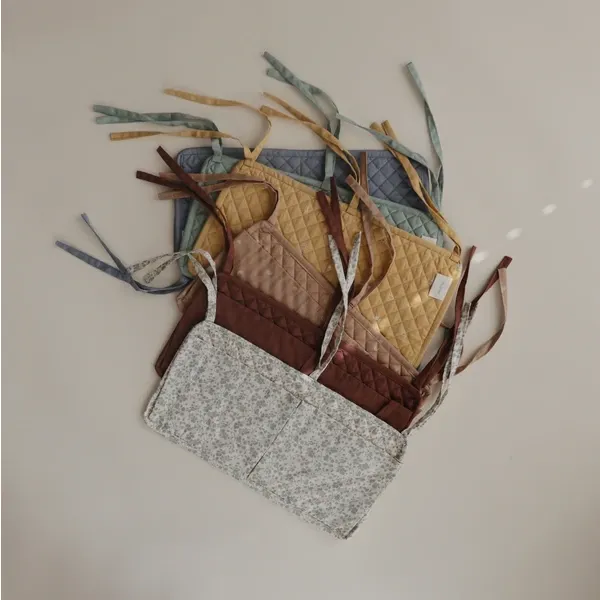 Mushie Crib Pocket | Roman Green
