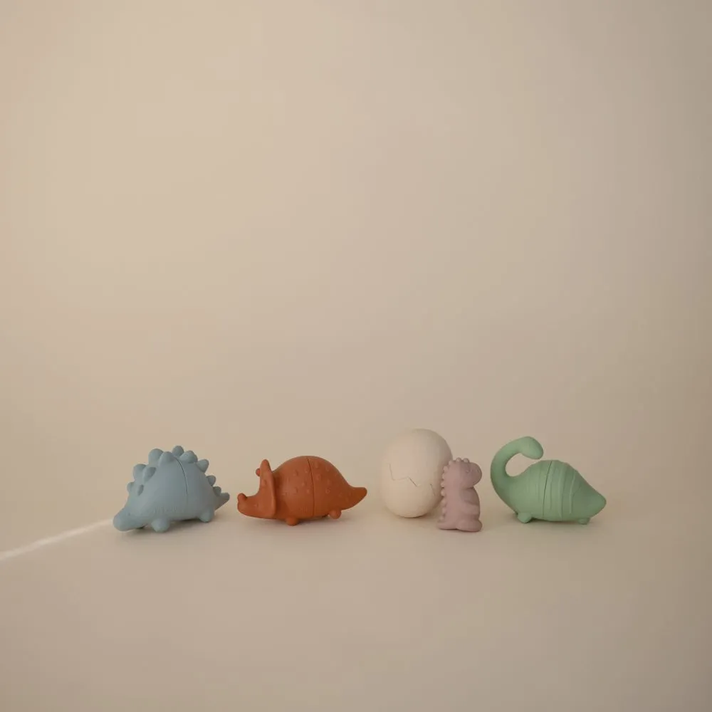 Mushie Dino Mold Free Bath Play Set- 5 Pack