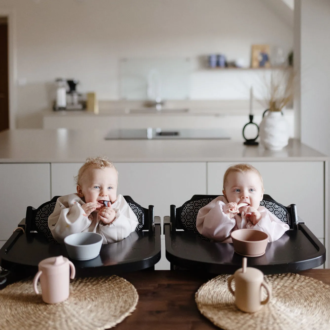Mushie Long Sleeve Bib | Dinos