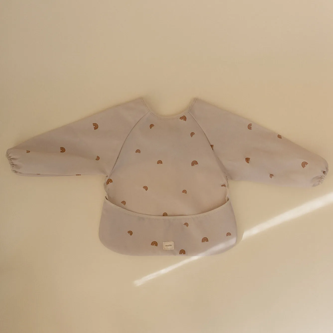 Mushie Long Sleeve Bib | Rainbows