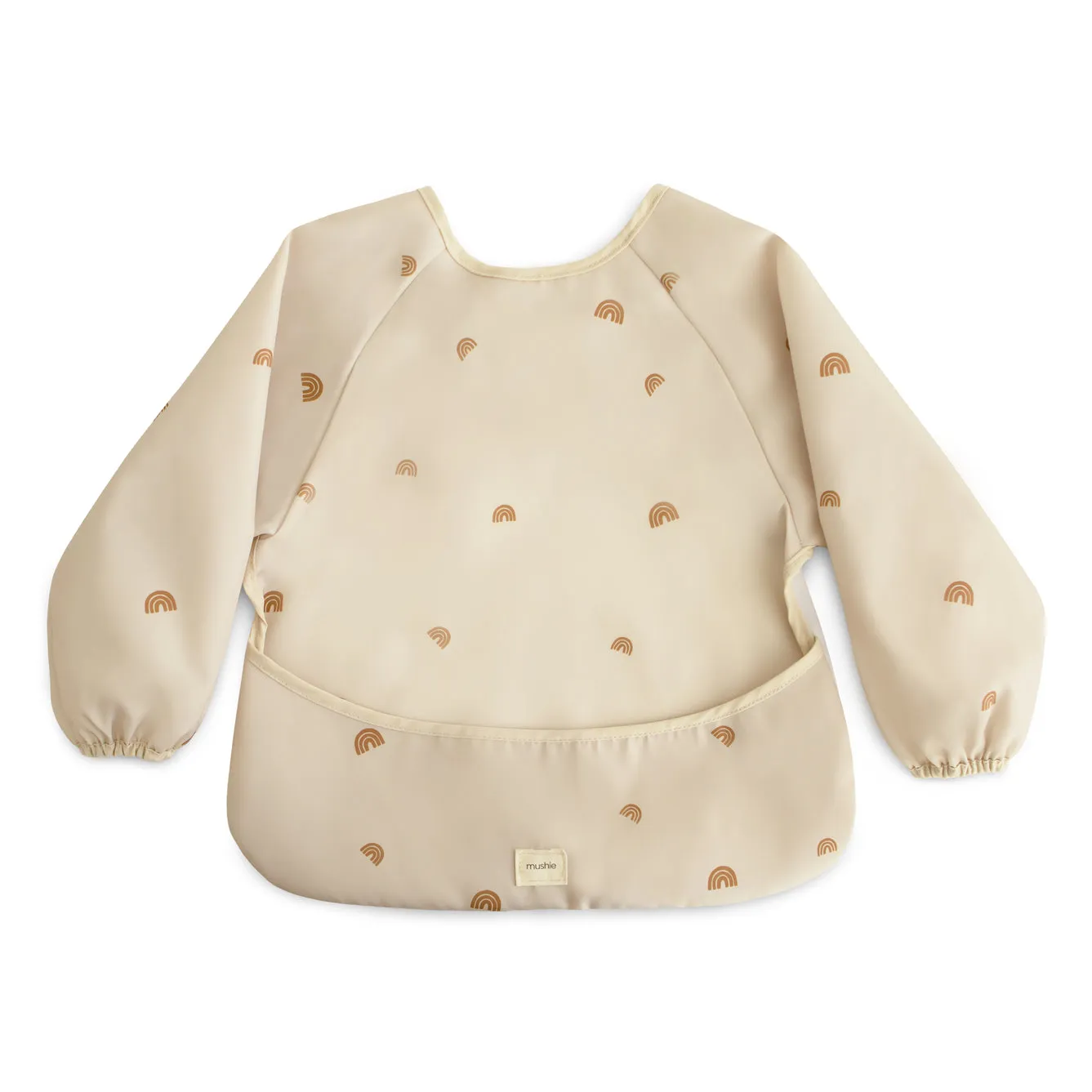 Mushie Long Sleeve Bib | Rainbows