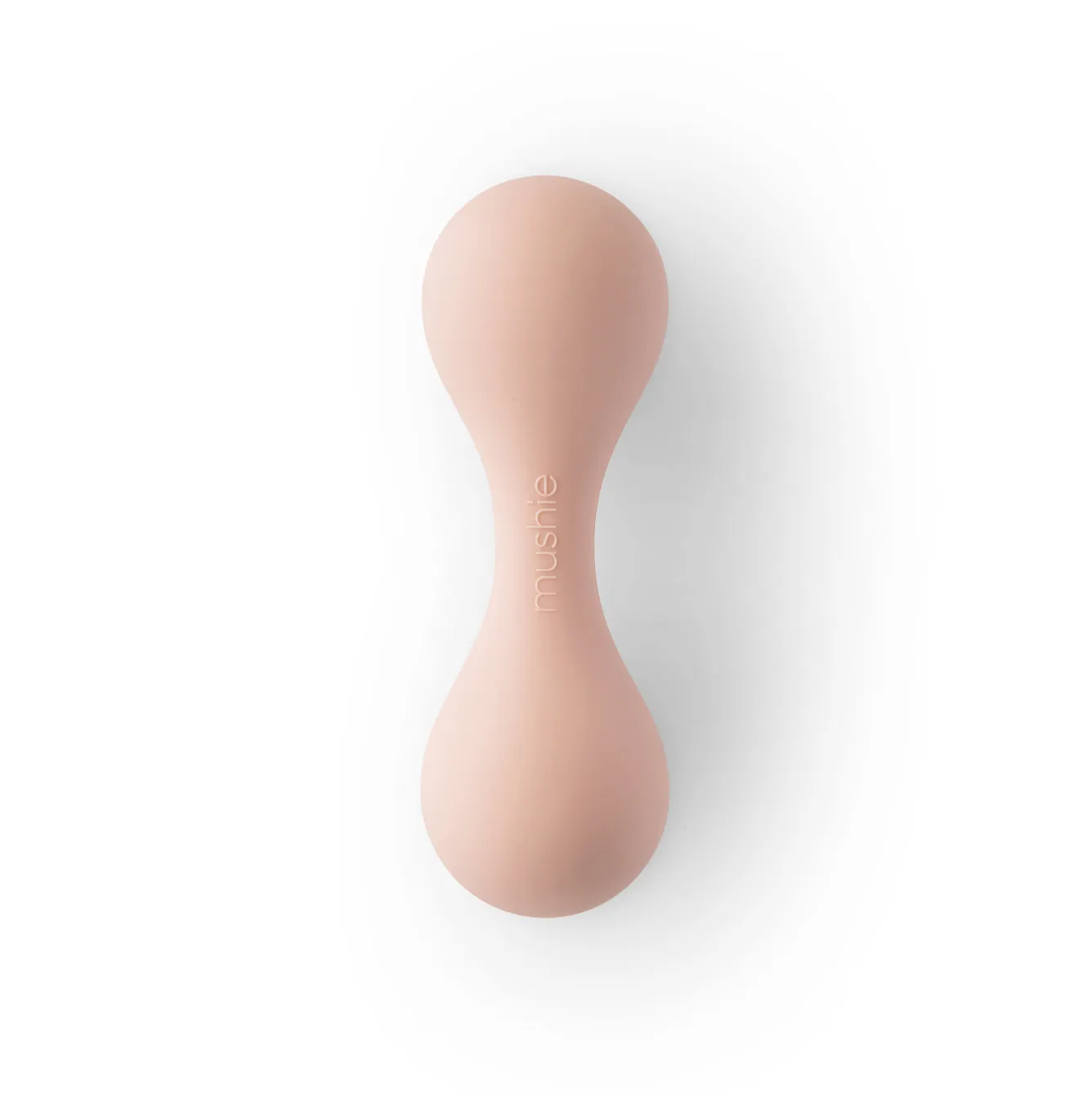 Mushie Silicone Baby Rattle | Blush