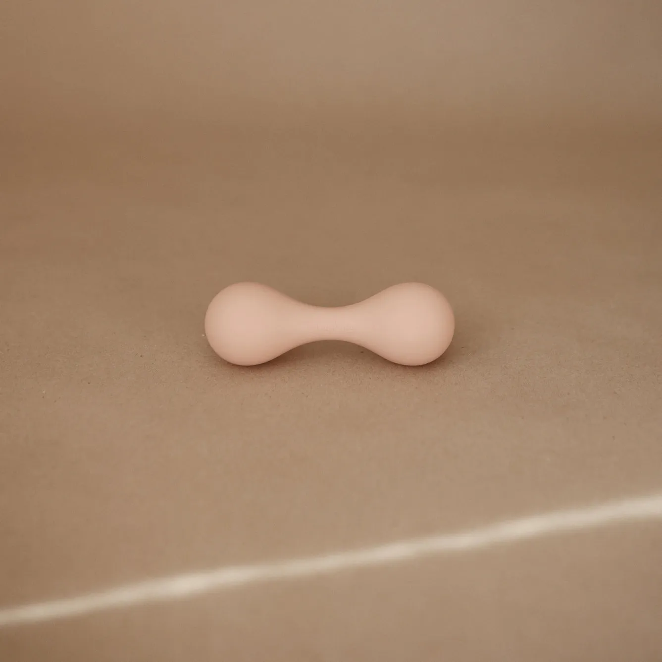 Mushie Silicone Baby Rattle | Blush