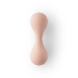 Mushie Silicone Baby Rattle | Blush