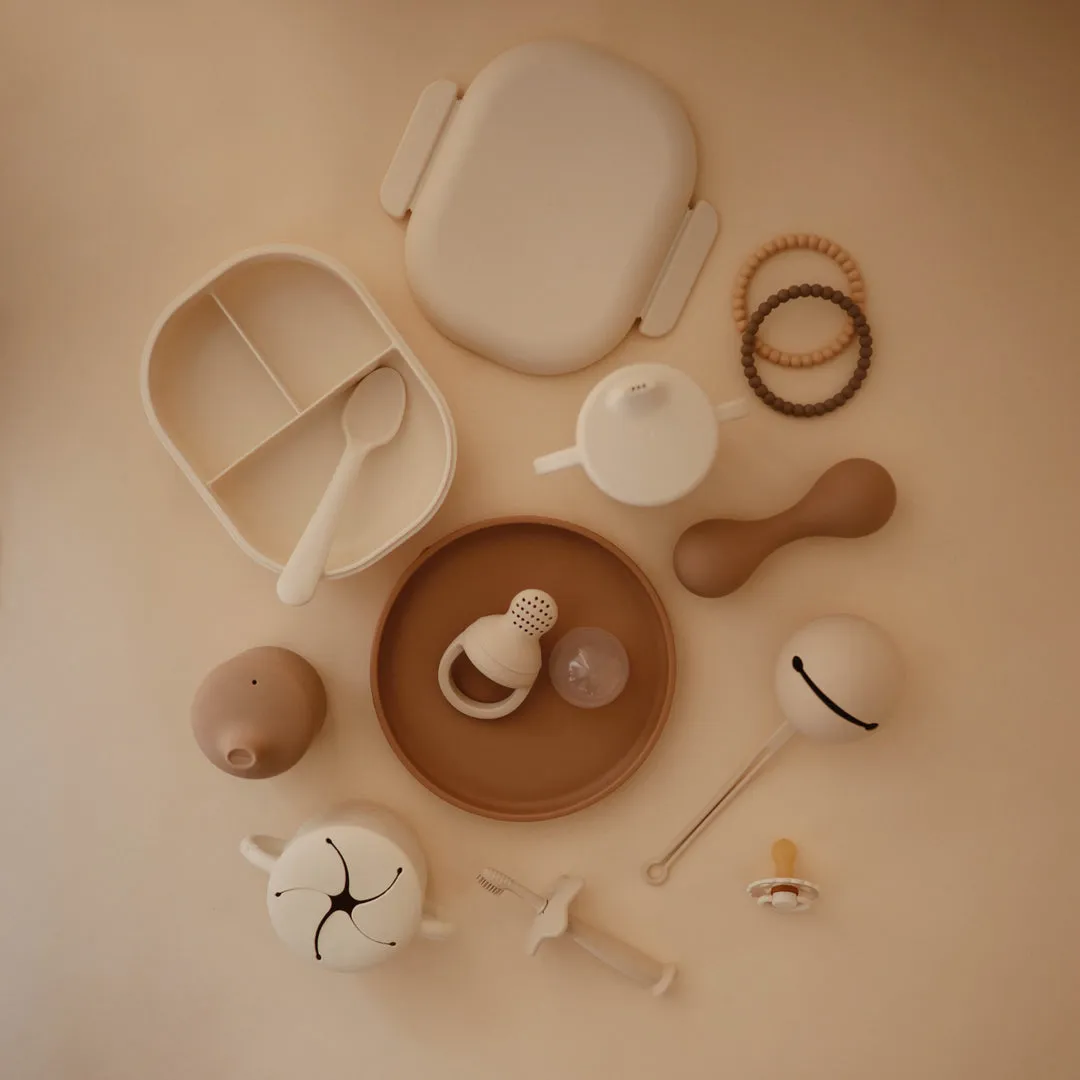 Mushie Silicone Baby Rattle | Shifting Sands