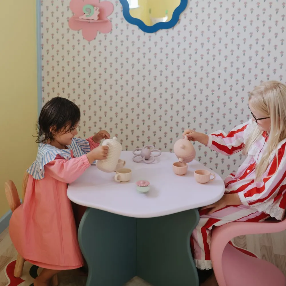 Mushie Silicone Play Tea Set | Shifting Sand