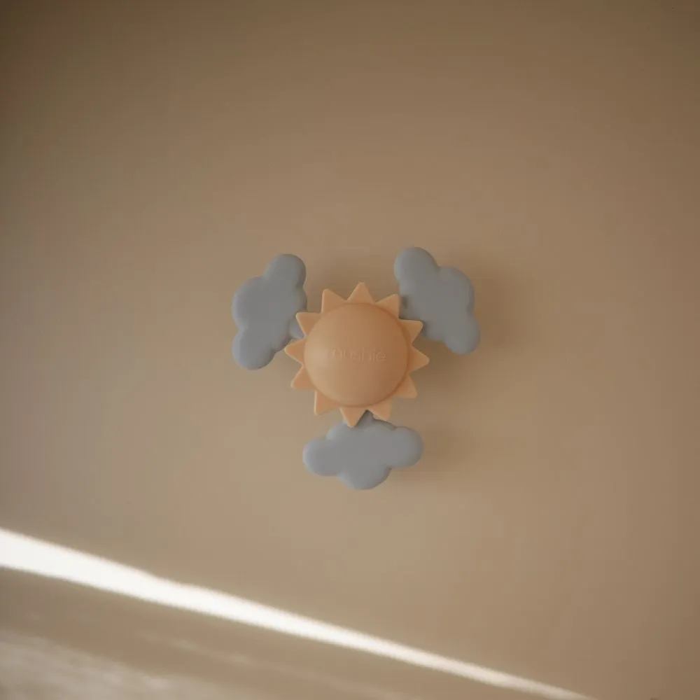 Mushie Suction Toy | Spinner | Sunshine