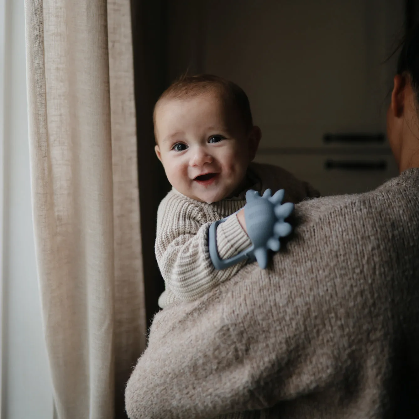 Mushie Teether No-Drop | Dino Tradewinds