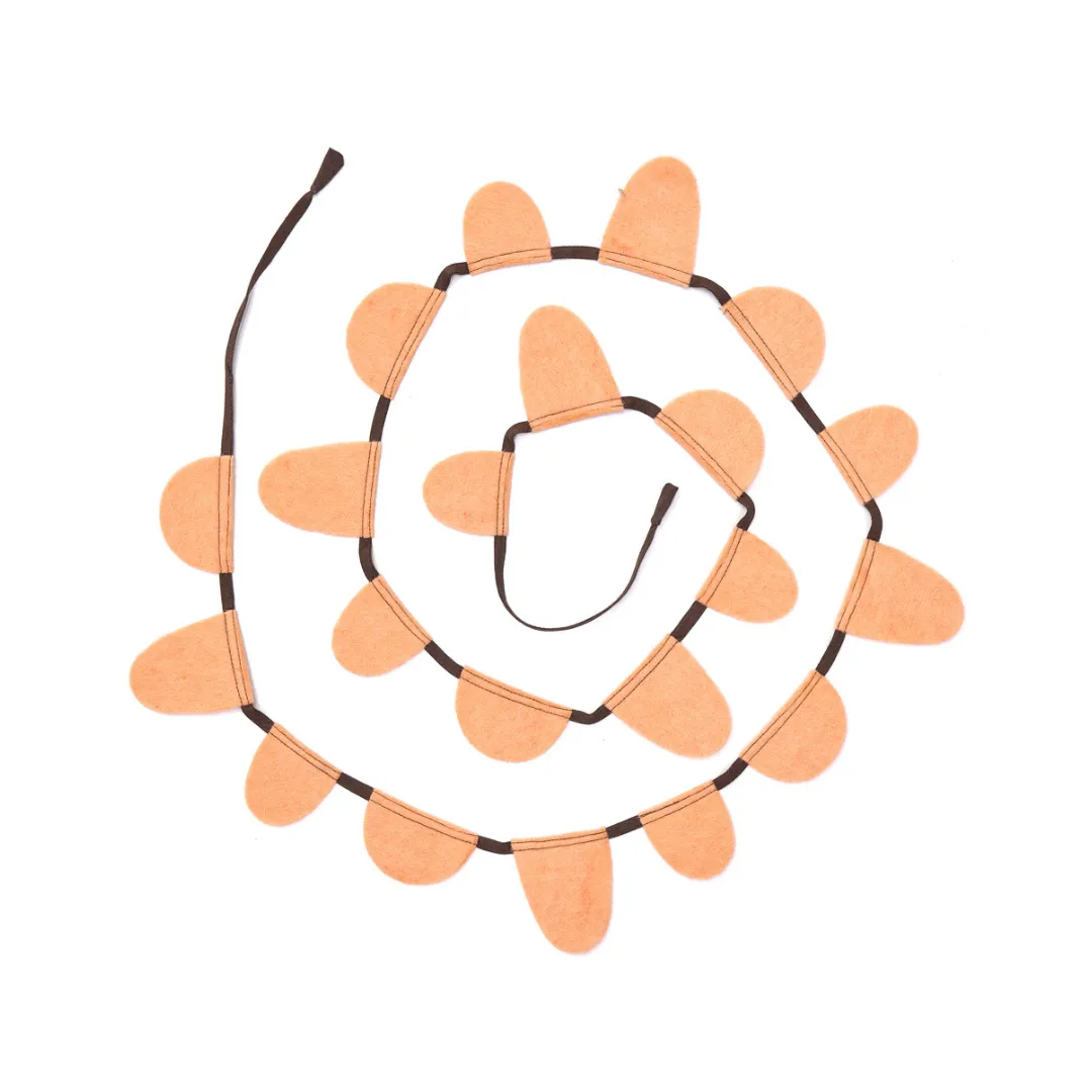 Muskhane Felt Round Garland | Apricot Blush