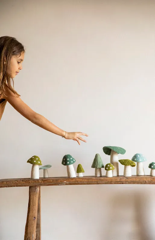 Muskhane Mushroom - Small 8cm - DOTTY Mint