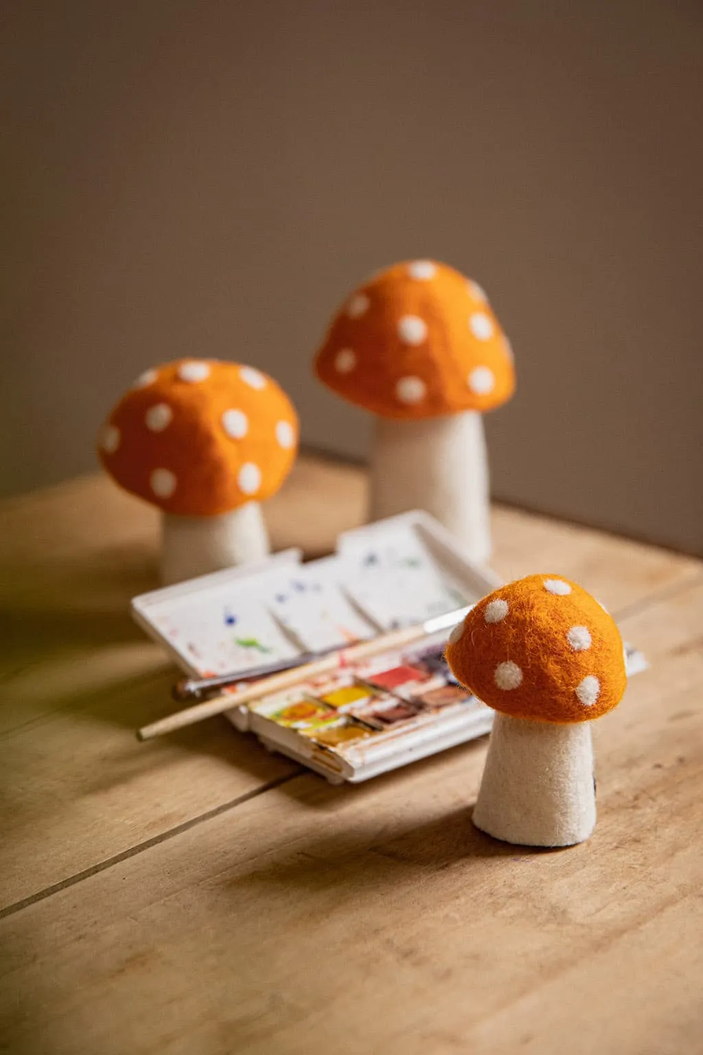 Muskhane Mushroom - Small 8cm - DOTTY Orange