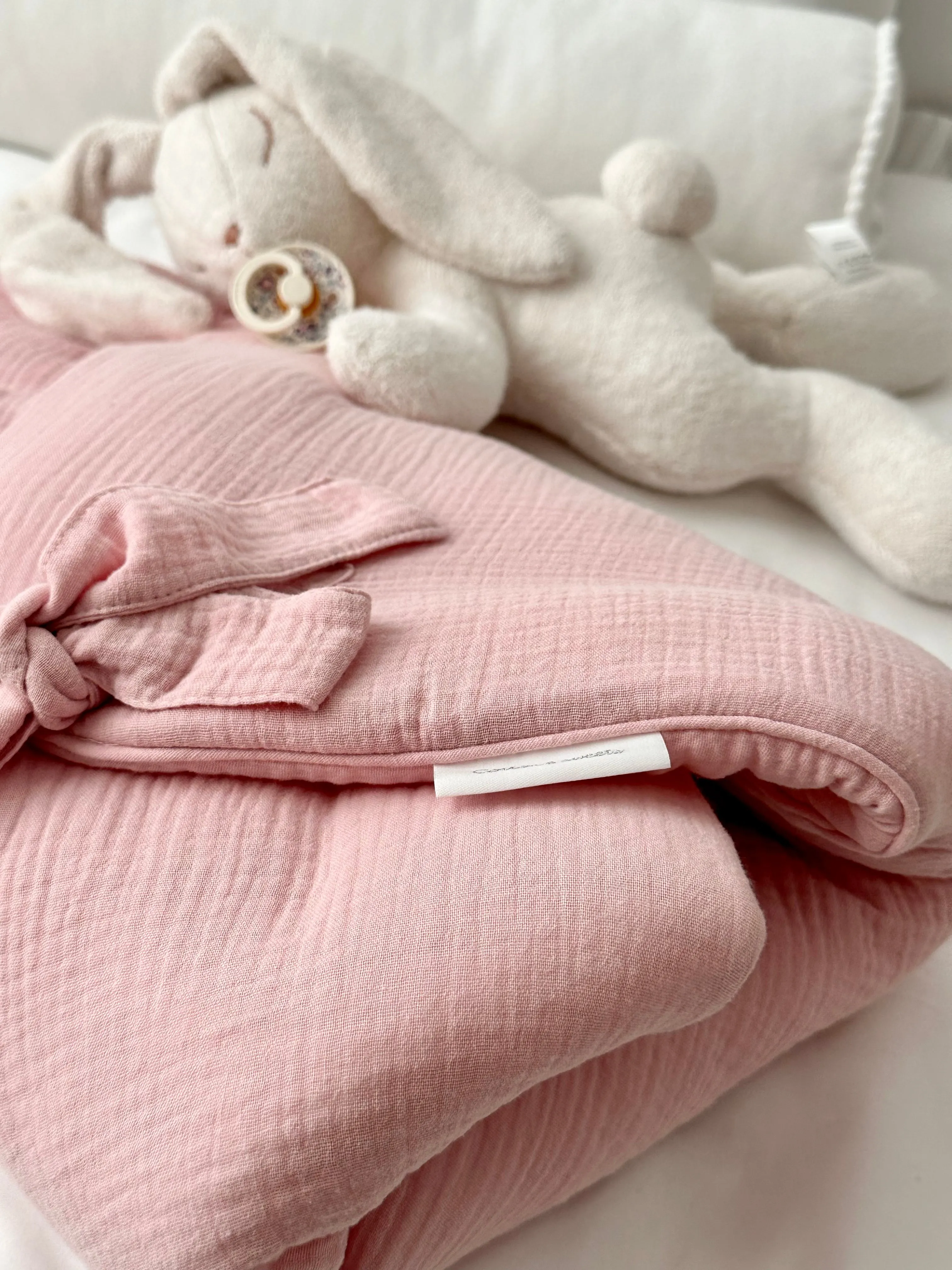 Muslin Baby Horn | Bubblegum