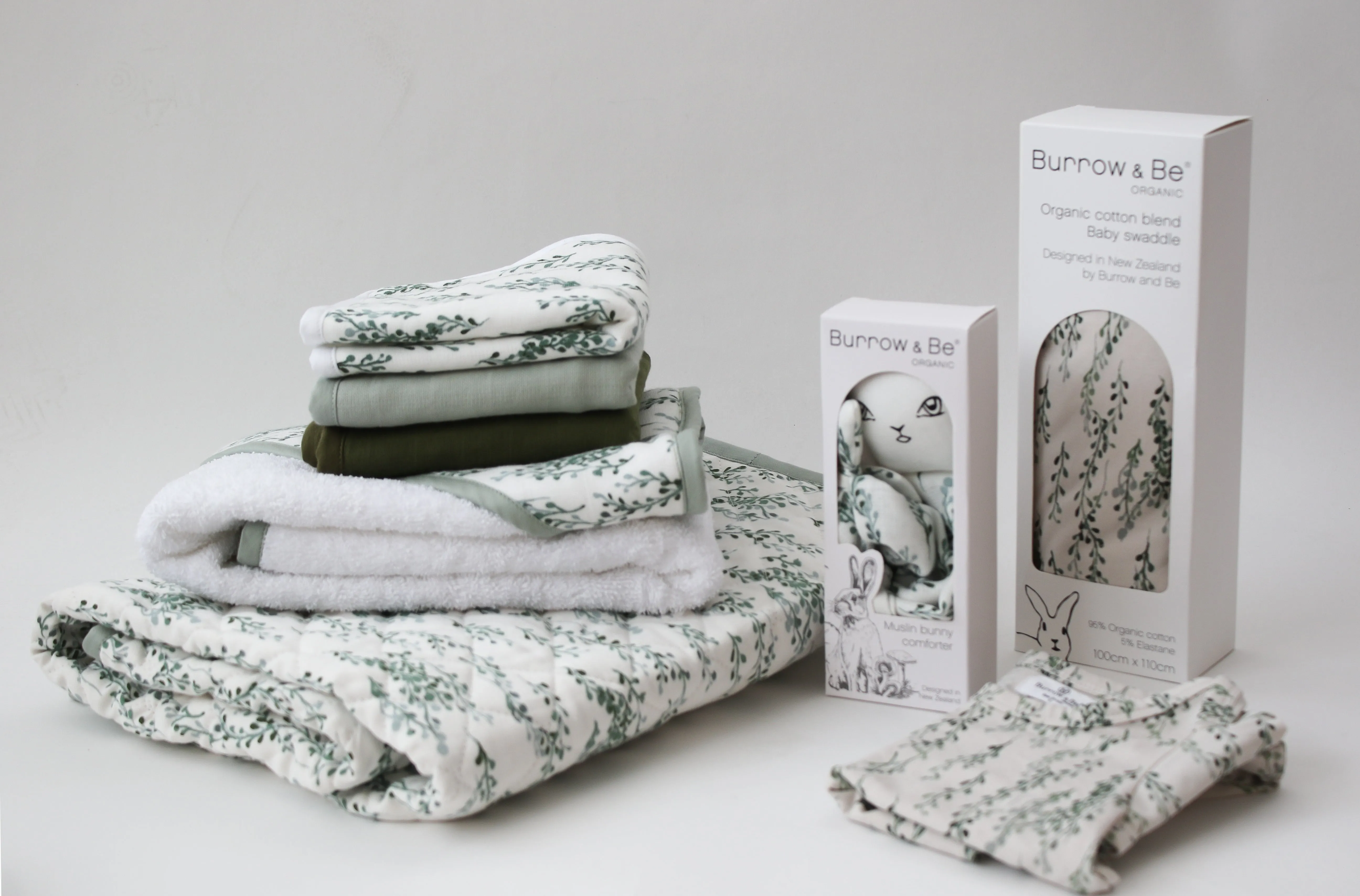 Muslin Bunny Comforter - String of Pearls