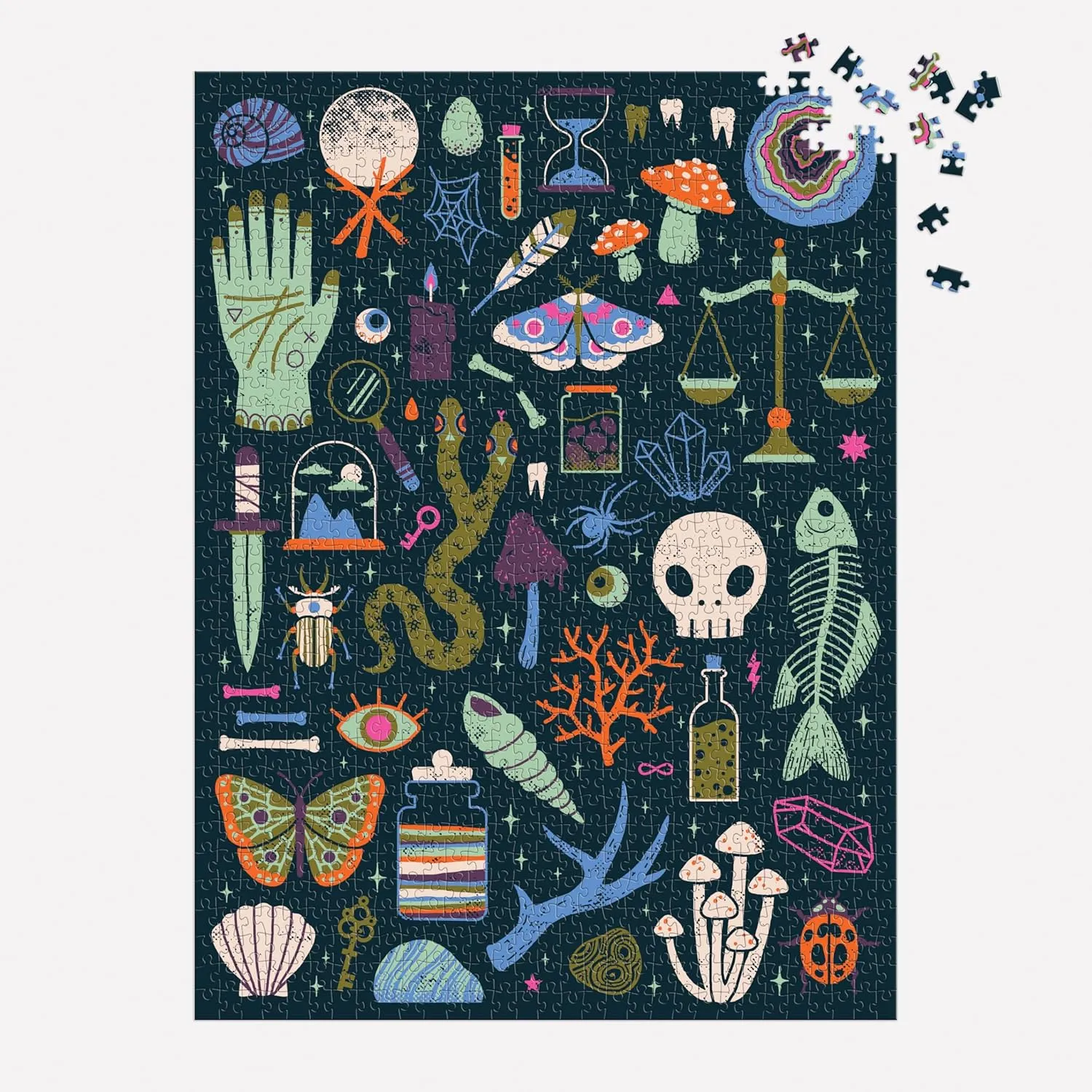 Occult and Curious 1000 Piece Glow in the Dark Puzzle