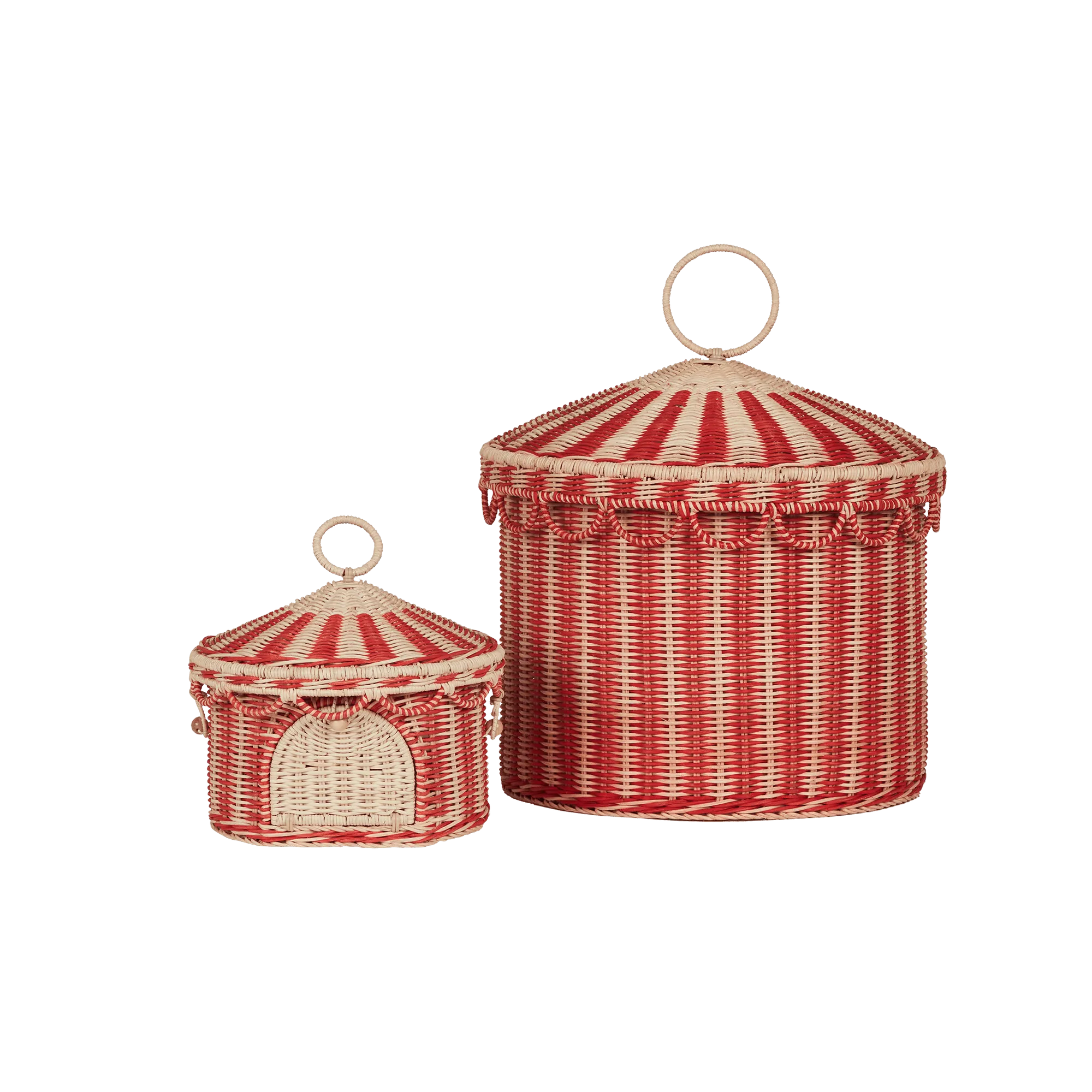 Olli Ella Rattan | Circus Tent Toy Basket LARGE