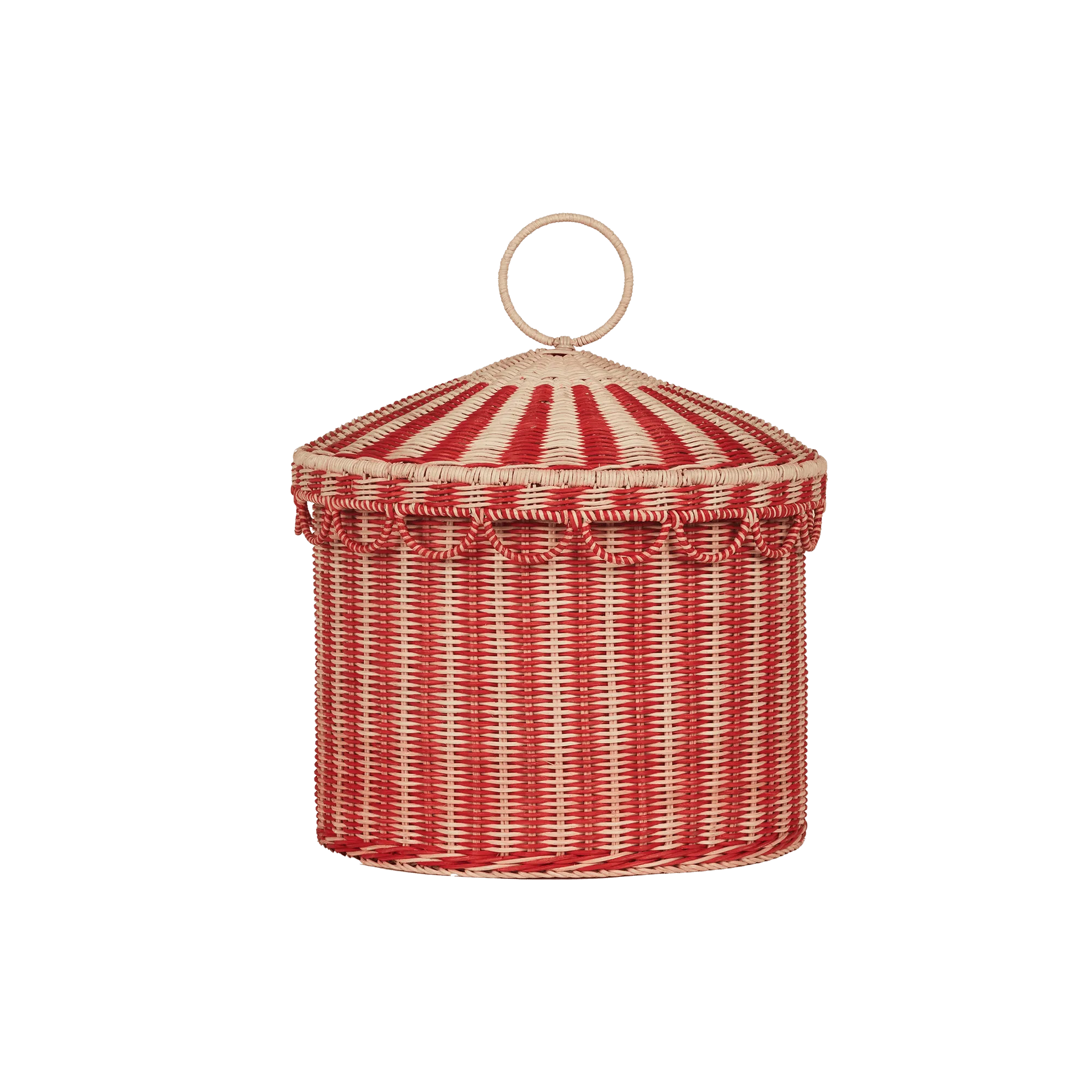 Olli Ella Rattan | Circus Tent Toy Basket LARGE