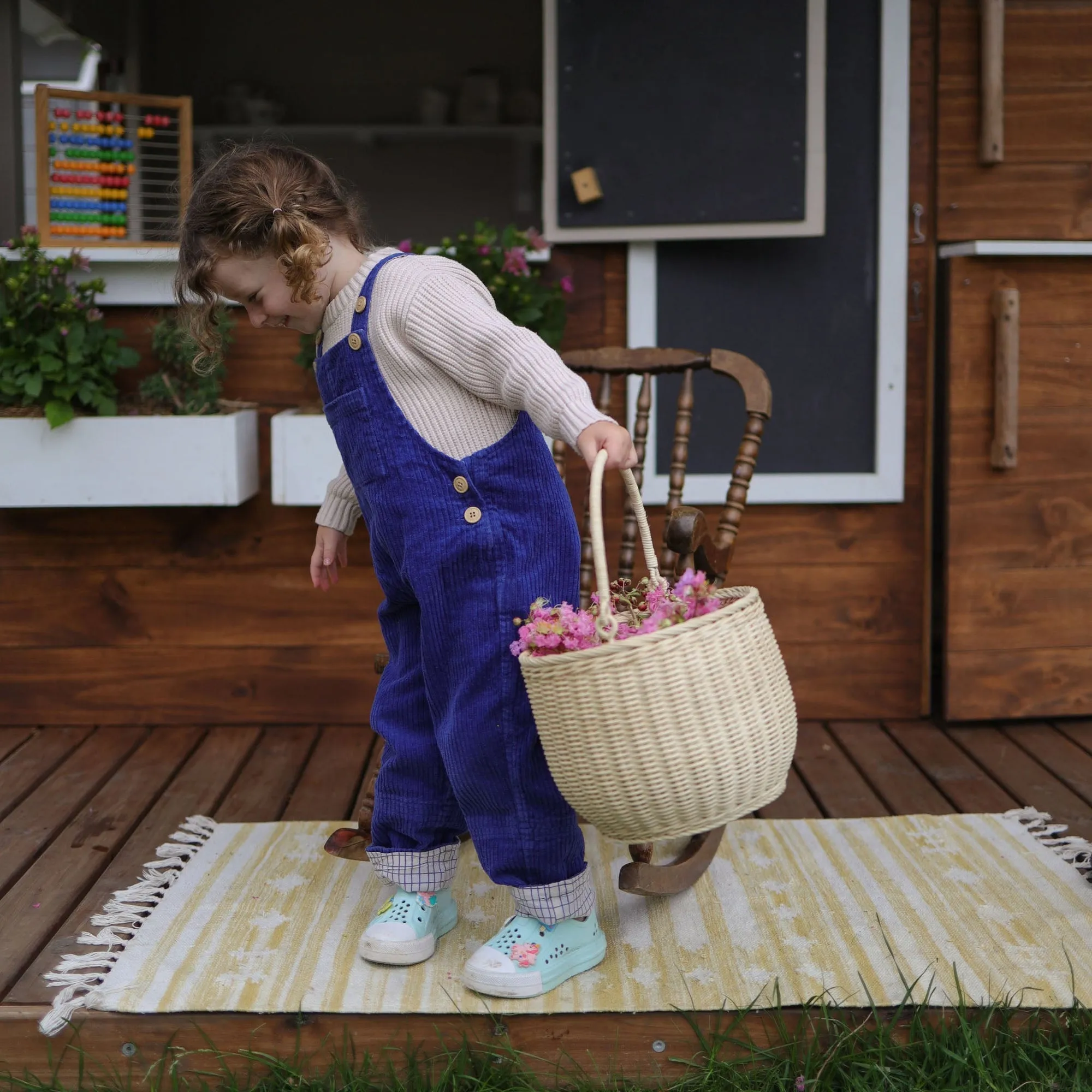 Olli Ella Rattan | Gathering Basket | Straw