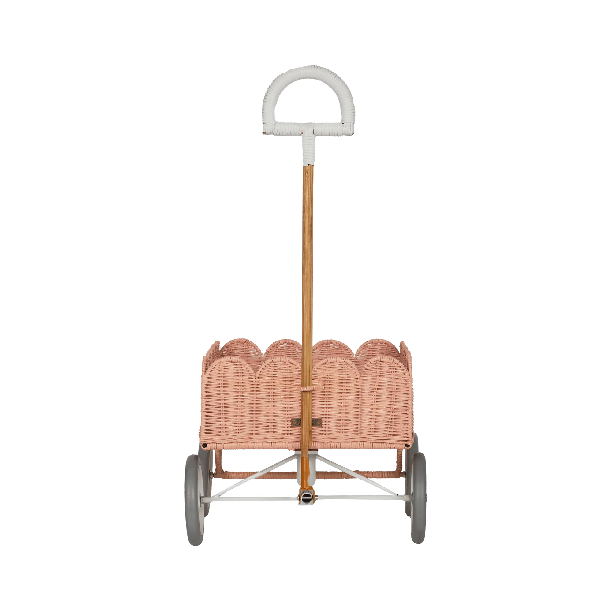 Olli Ella Rattan | Wonder Wagon PETAL | Seashell Pink