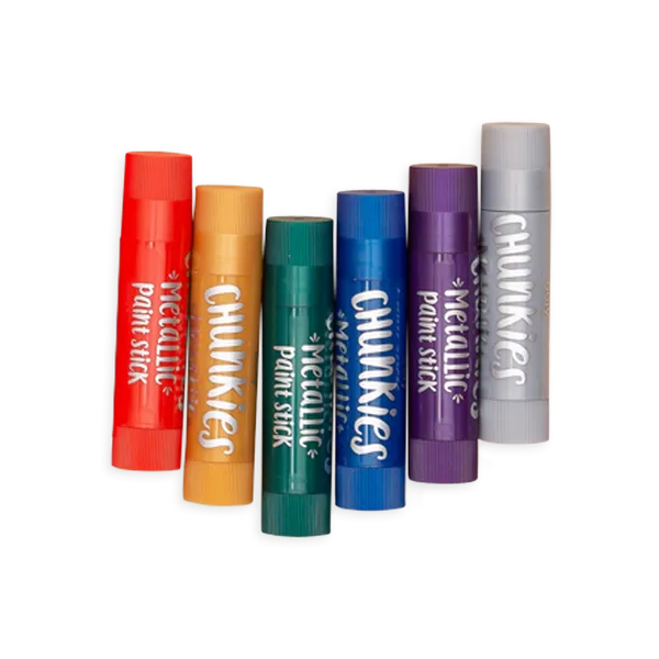 Ooly Chunkies Paint Sticks Metalic - Set of 6